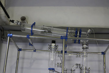 Easy Cleanig Glass Reactor Vessel , Chemical Glass Reactor Equipment Container