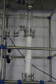 Easy Cleanig Glass Reactor Vessel , Chemical Glass Reactor Equipment Container