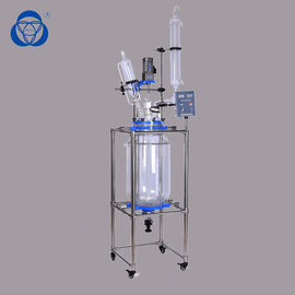 Steel Reinforced Borosilicate Glass Reactor Thermal Insulation With Anchored Agitator