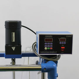 1L-5L Jacketed Glass Reactor Zero Space Draining Device For Synthetic Reaction