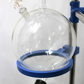 1L-5L Jacketed Glass Reactor Zero Space Draining Device For Synthetic Reaction