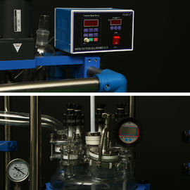 Smooth Operation Jacketed Glass Vessel Negative Pressure Low Speed Booster Motor