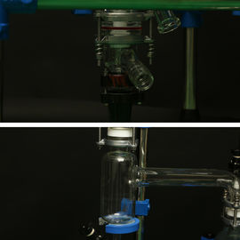Smooth Operation Jacketed Glass Vessel Negative Pressure Low Speed Booster Motor