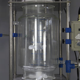 Vacuum Jacketed Glass Vessel , Glass Chemical Reactor Non Leakage Without Pollution