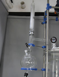 Vacuum Jacketed Glass Vessel , Glass Chemical Reactor Non Leakage Without Pollution