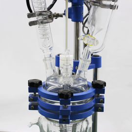 Professional Chemglass 20l Reactor , Borosilicate Glass Reactor Solvent Resistant PTFE Seal