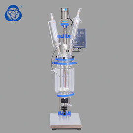 Professional Chemglass 20l Reactor , Borosilicate Glass Reactor Solvent Resistant PTFE Seal