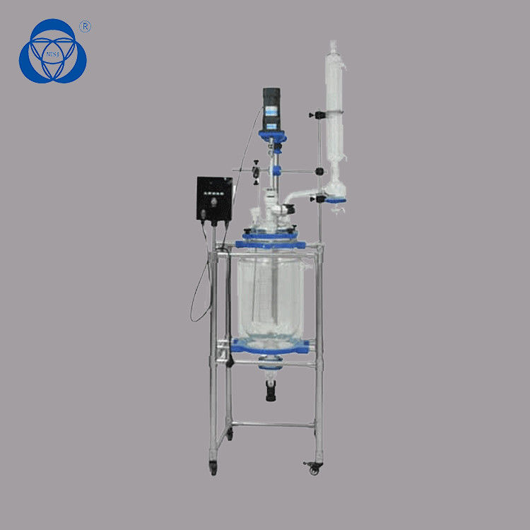 Hydrolysis Borosilicate Glass Reactor , High Pressure Glass Reactor For Concentration