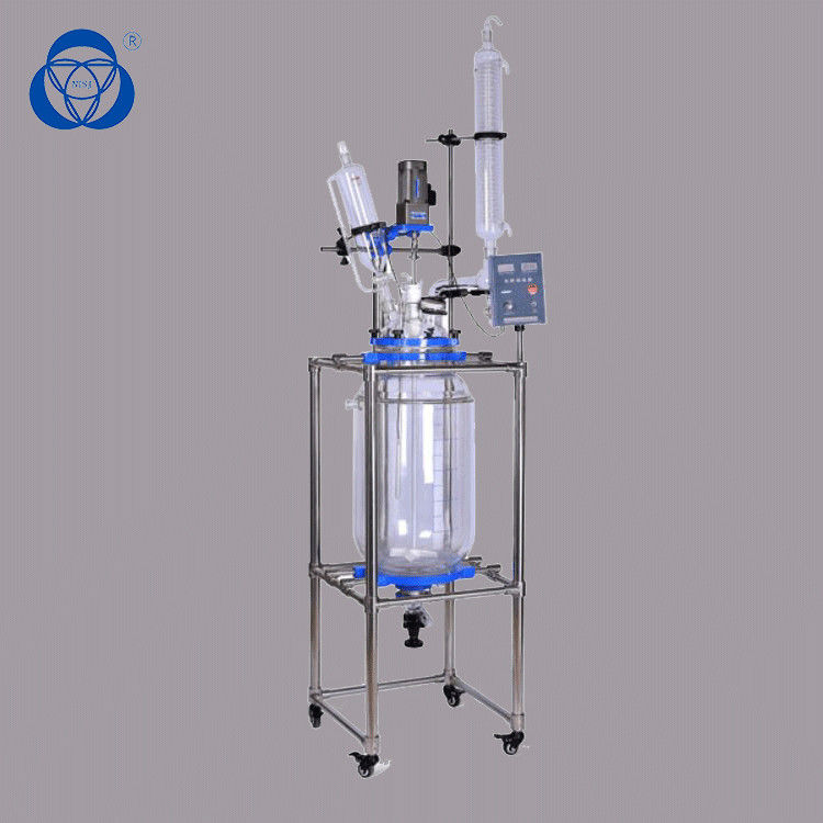 Steel Reinforced Borosilicate Glass Reactor Thermal Insulation With Anchored Agitator