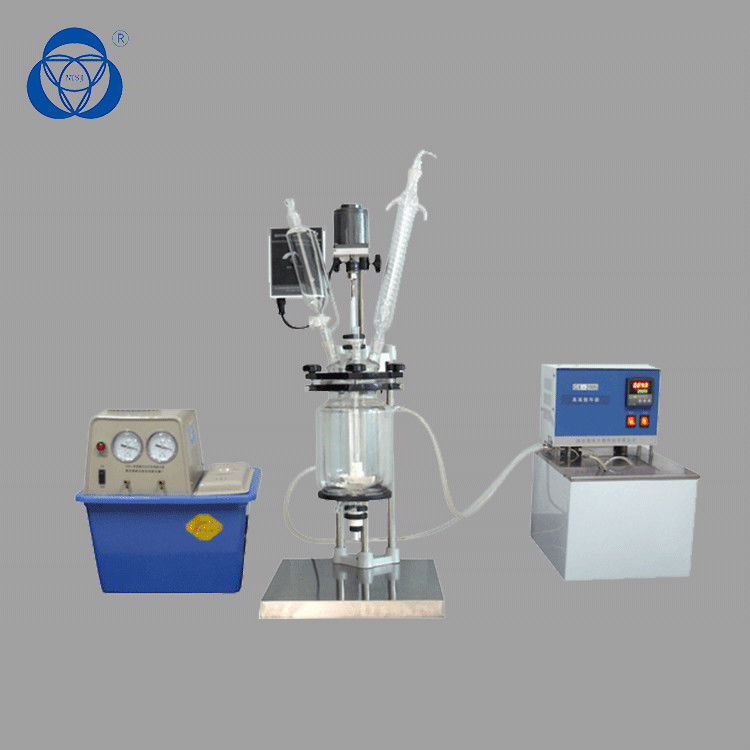 Double Glazed Jacketed Glass Reactor Vessel Hand Made  Safe Functional  For Solvent