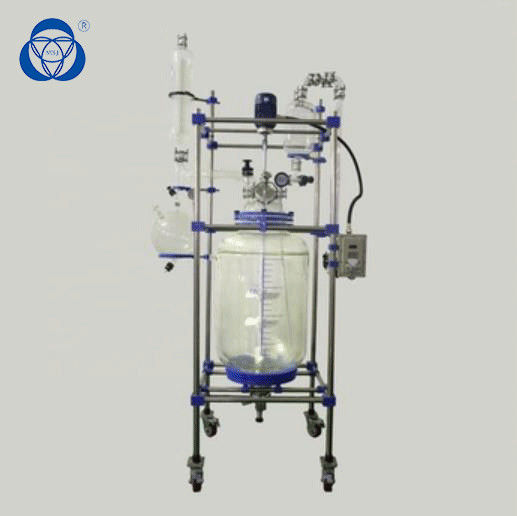 Refinement Hemoginization Jacketed Glass Reactor , Glass Batch Reactor All In One Tool